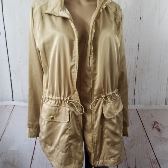 MICHAEL MICHEAL KORS Khaki Light Cinchwaist Jacket - Picture 4 of 8